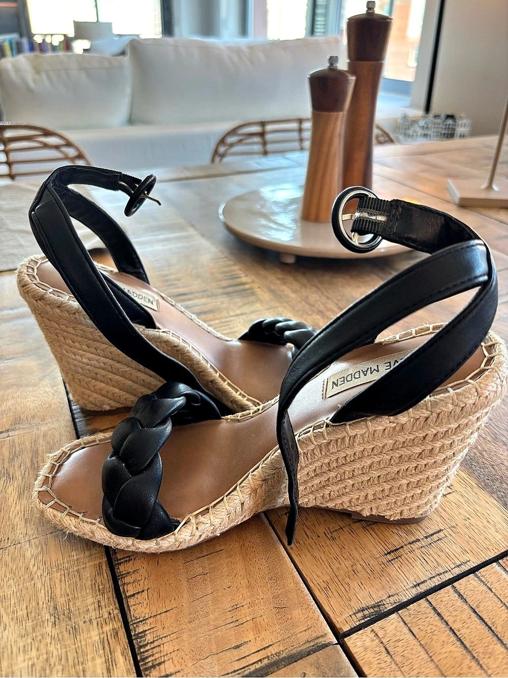 Steve Madden Espadrille Wedge Sandal US 6